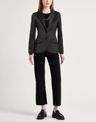 Woman Blazer Black Size 6 Polyamide, Elastane