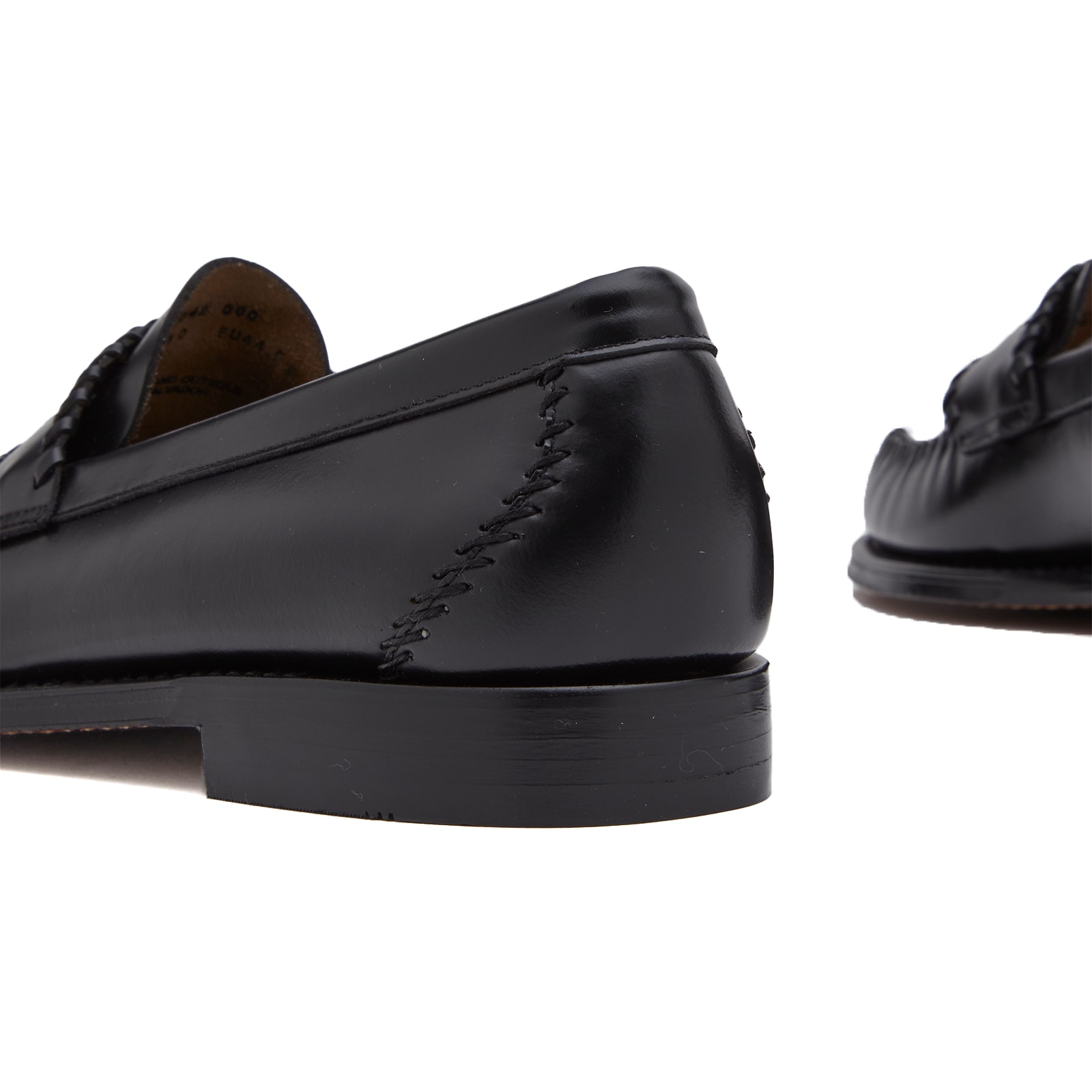 Men's Logan Whipstitch Loafer in Black Leather
