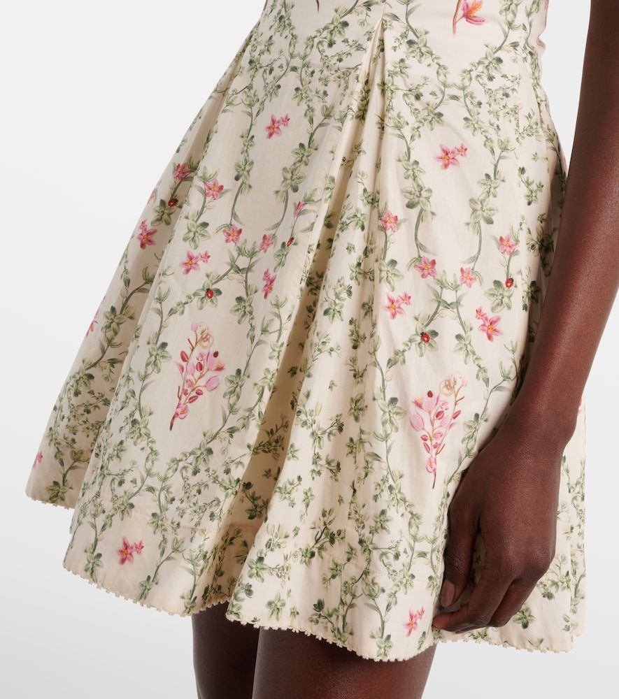 Agua floral cotton minidress