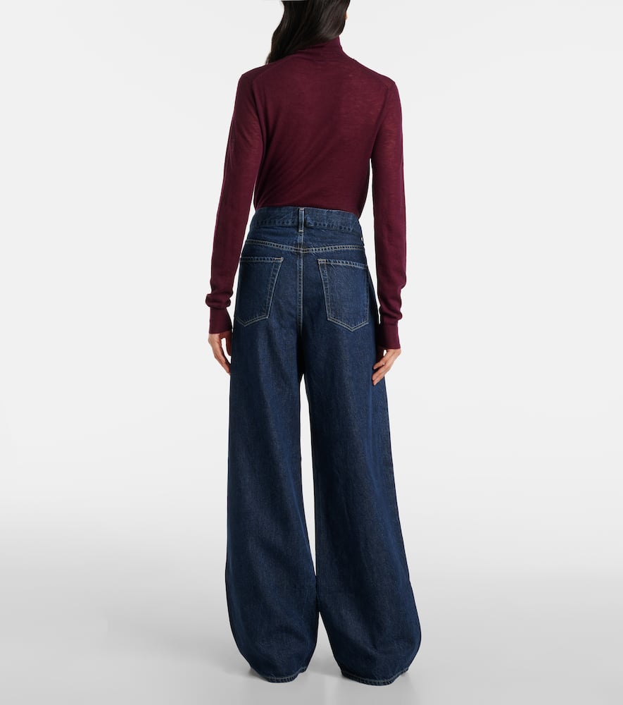 Petra high-rise wide-leg jeans