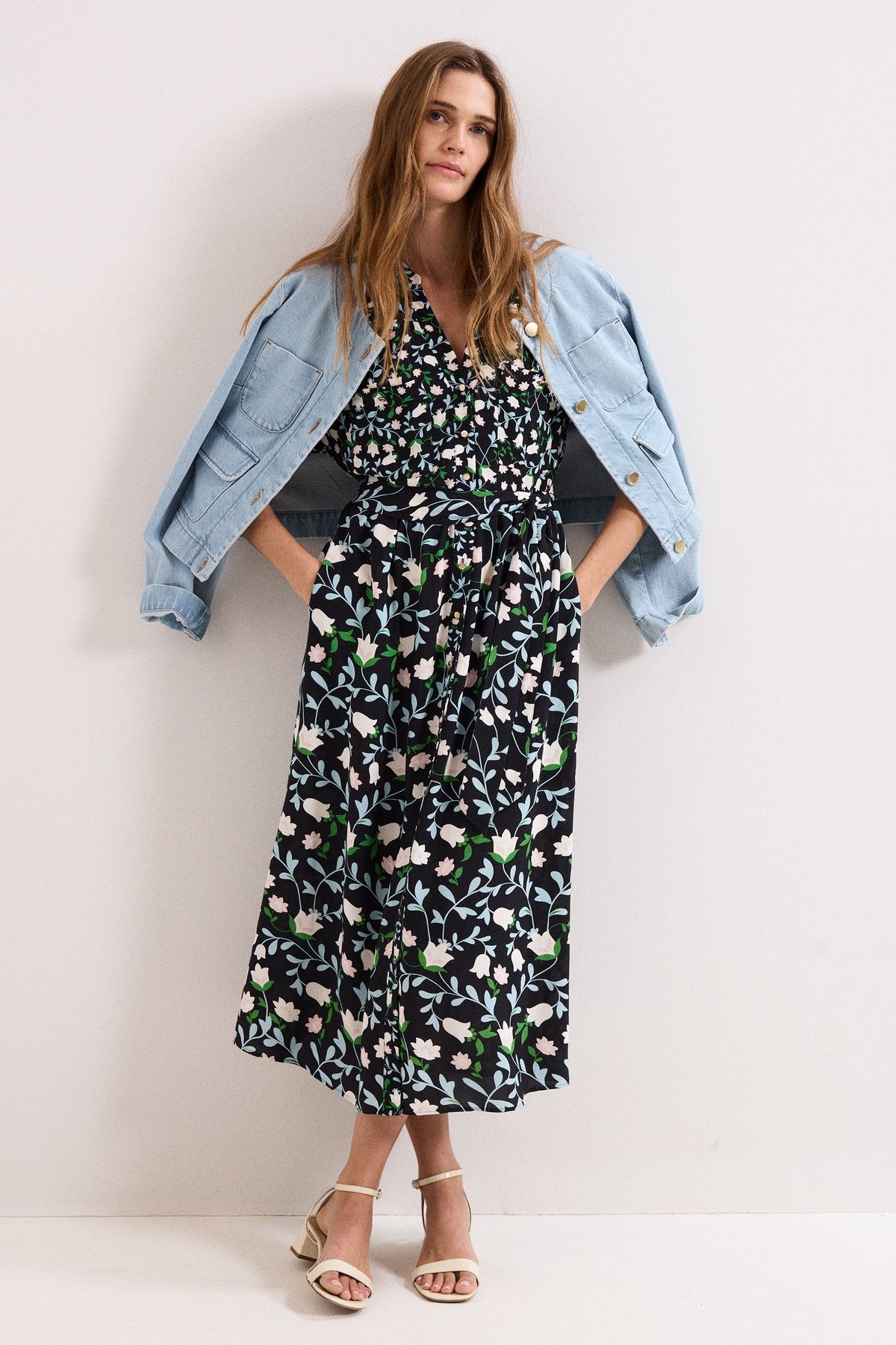 Phase Eight Women's Luisa Floral Dress in Black