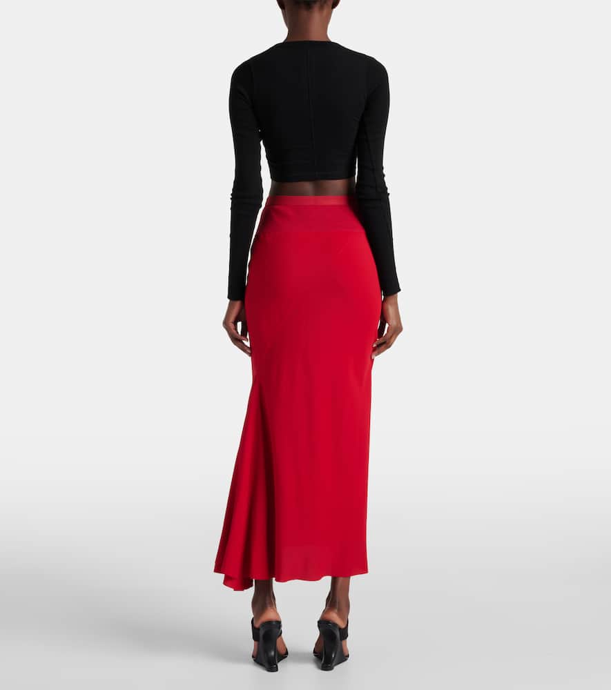 Rick Owens High-rise midi skirt