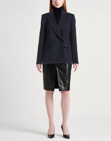 Woman Blazer Midnight blue Size 6 Polyester, Elastane