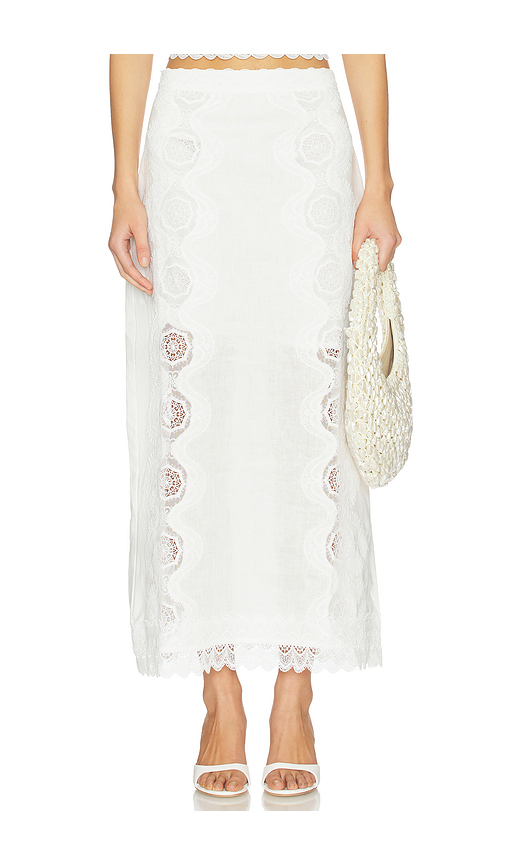Waimari Lirio Maxi Skirt in White. M. Also in