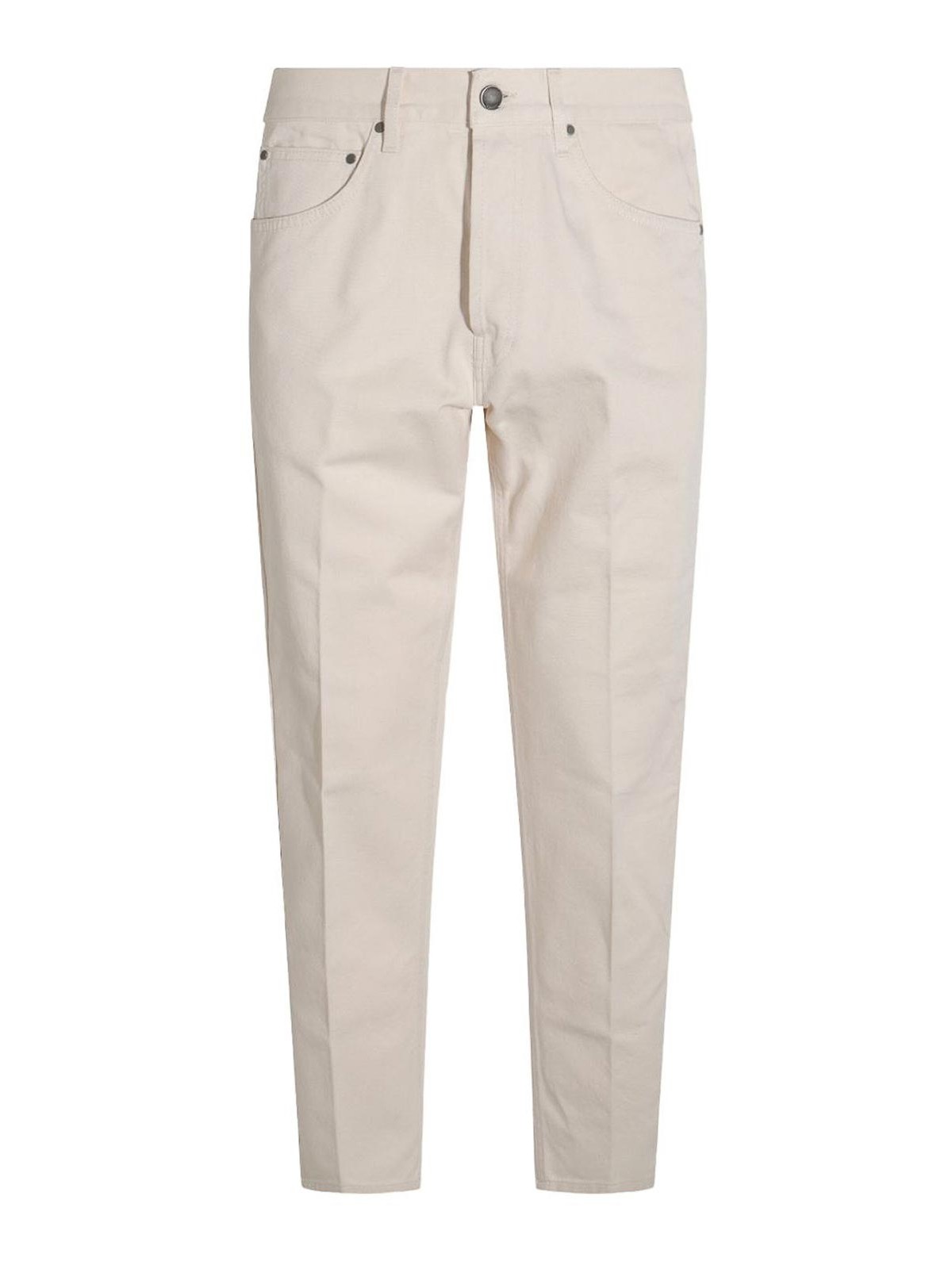 Jeans In Beige Denim