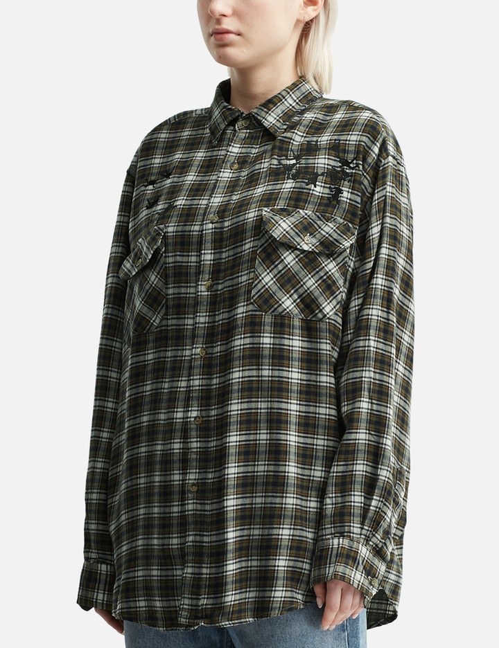 Upcycled Parachute Flannel Shirt