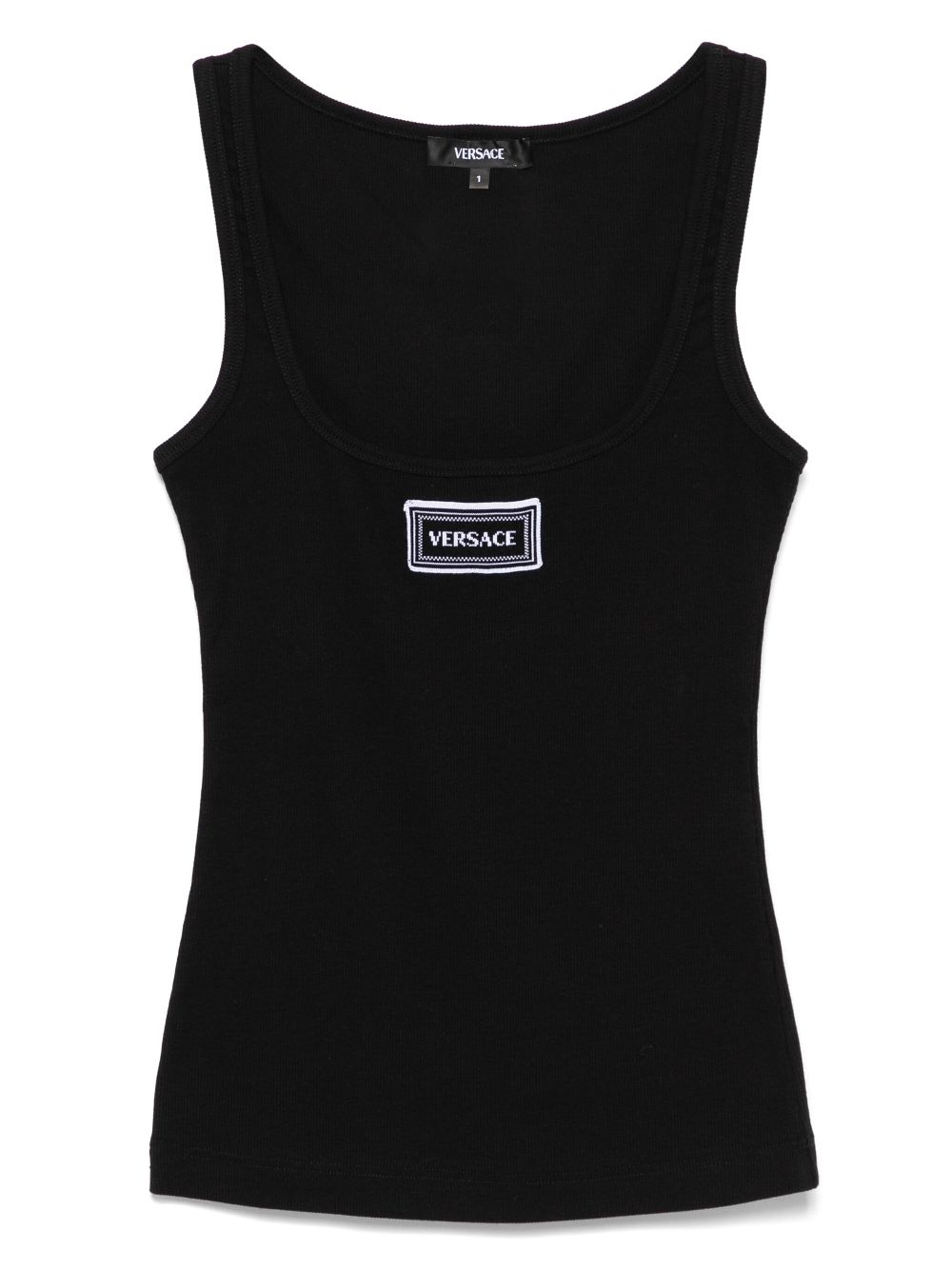 Logo-patch tank top - Black