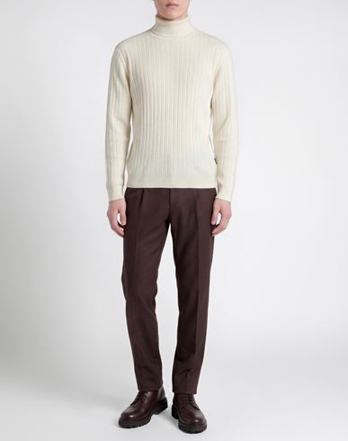 Man Turtleneck Cream Size XL Viscose, Nylon