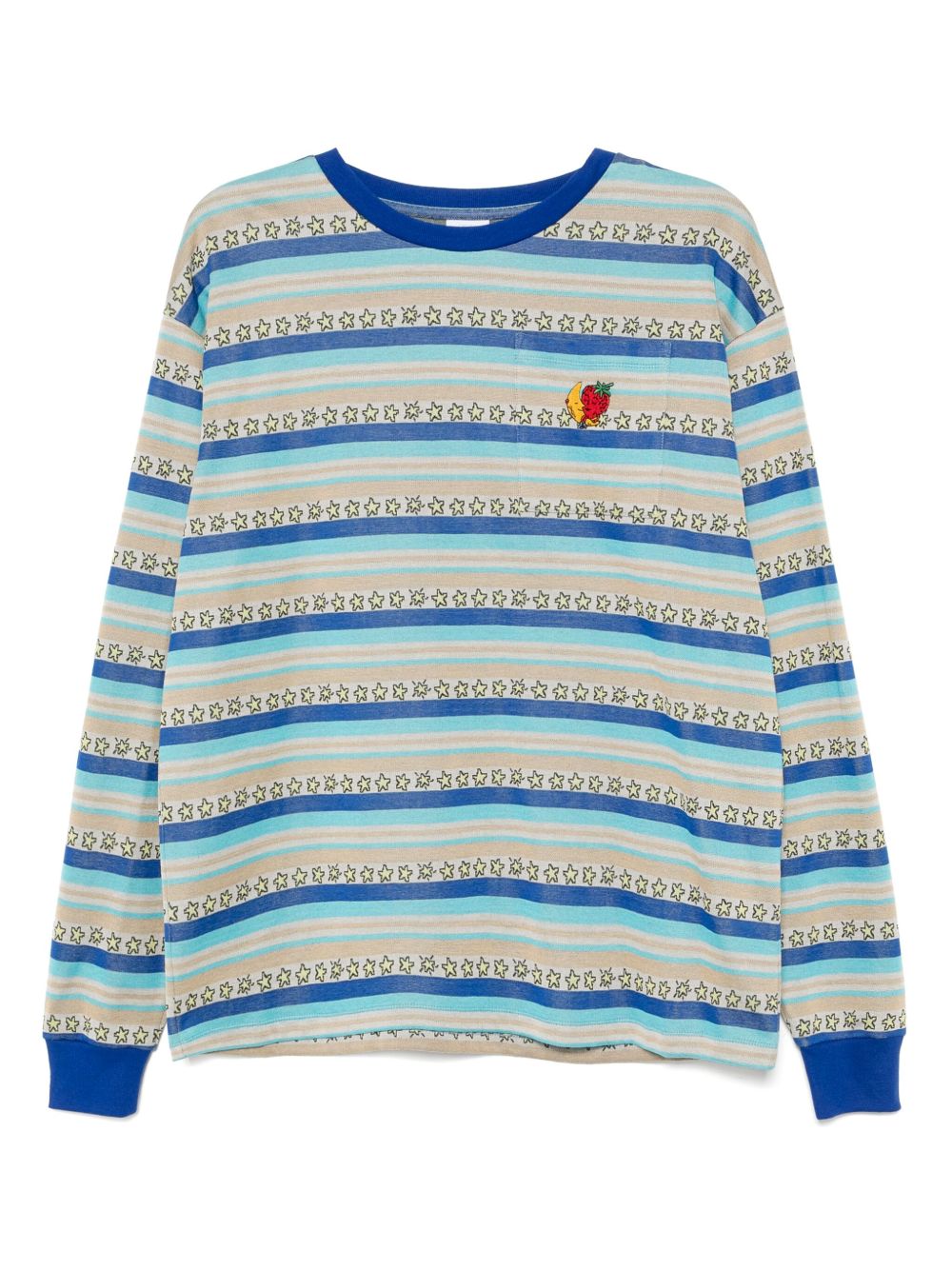 Sky High Farm striped T-shirt - Blue