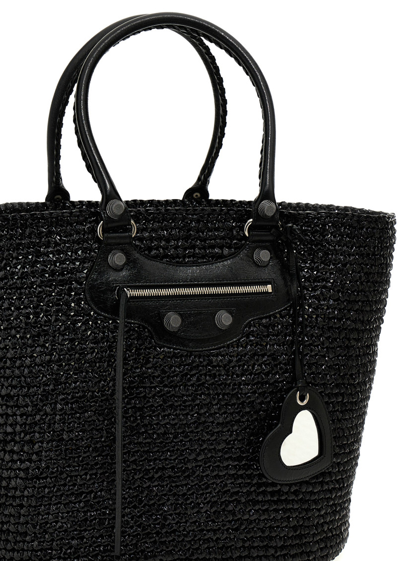 -Le Cagole Panier Tote Nero-Donna