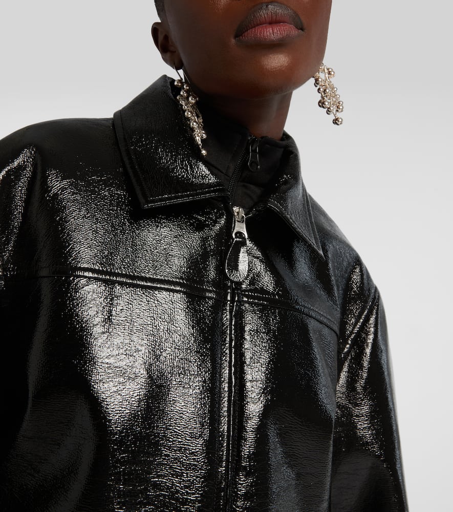 Courrèges Coated cotton-blend jacket