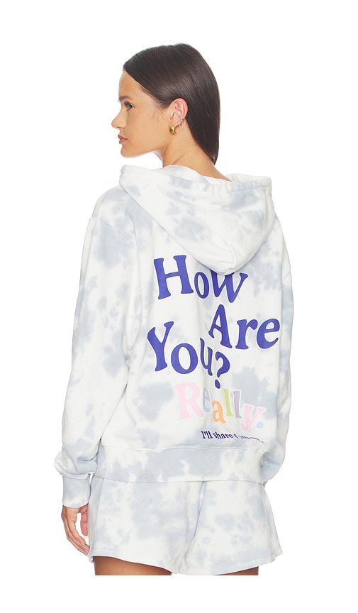 The Mayfair Group How Are You Really? Hoodie in Blue. L/XL. Also in S/M, M