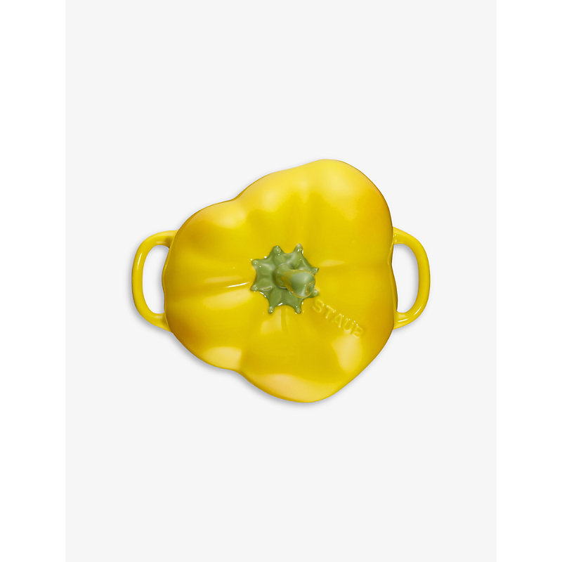 Yellow Pepper Cast-iron and Enamel Cocotte 11cm