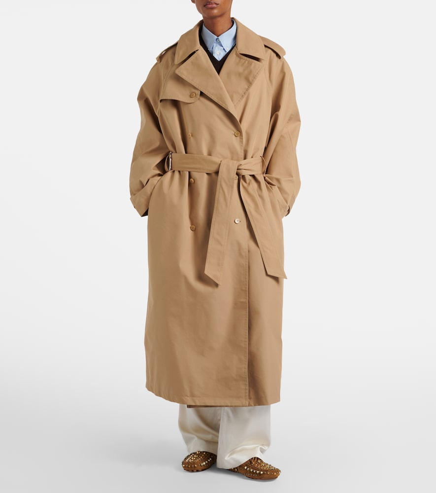 Riva oversized cotton trench coat