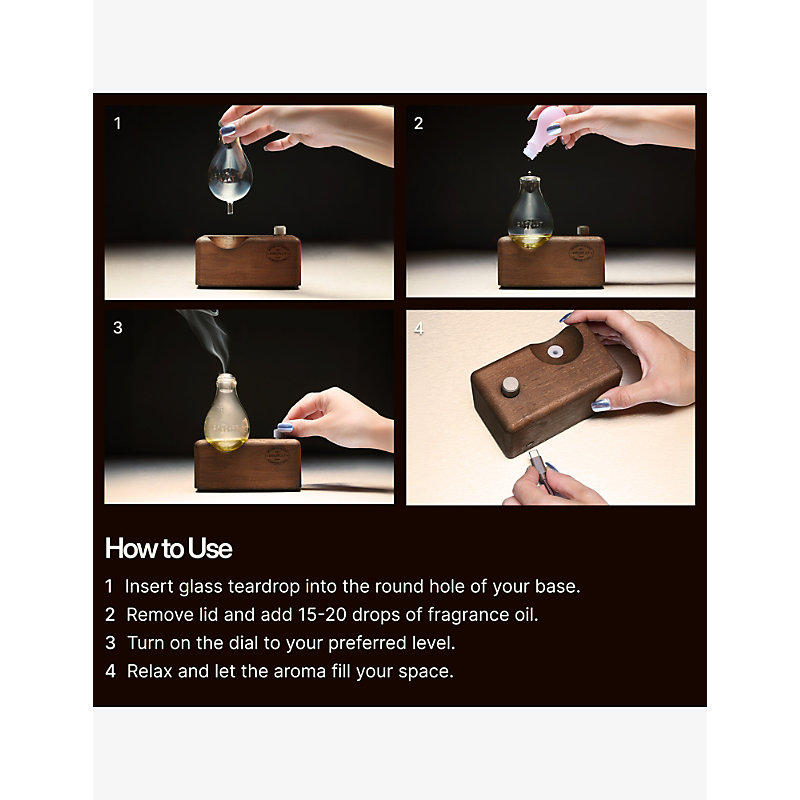 Glass Vessel Scent Amplifier Home Fragrance Diffuser