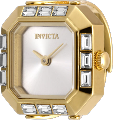 Crystal-Embellished Stainless Steel Watch — Gold
