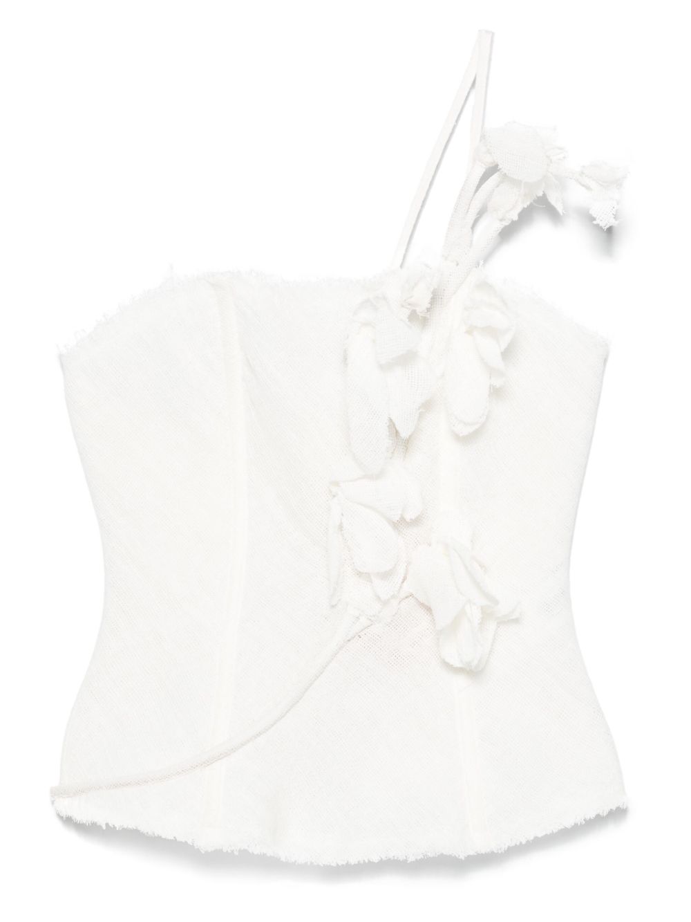 Flower-detailing top - White