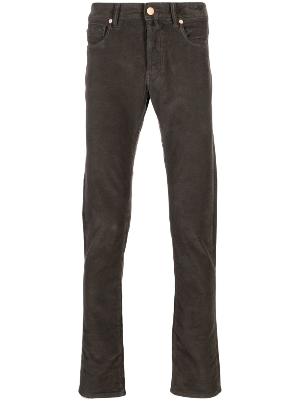 Tapered-leg key-pendant jeans - Blue