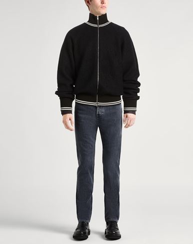 Man Cardigan Black Size 40 Virgin Wool, Polypropylene, Mohair wool, Polyamide