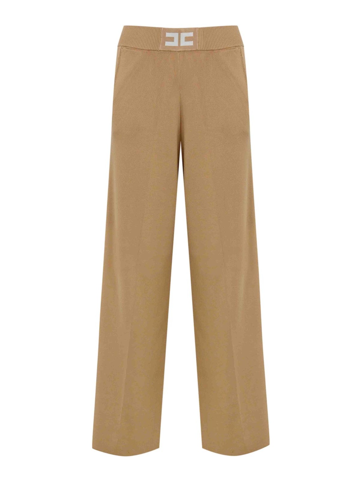 Viscose Trousers With Shiny Bands