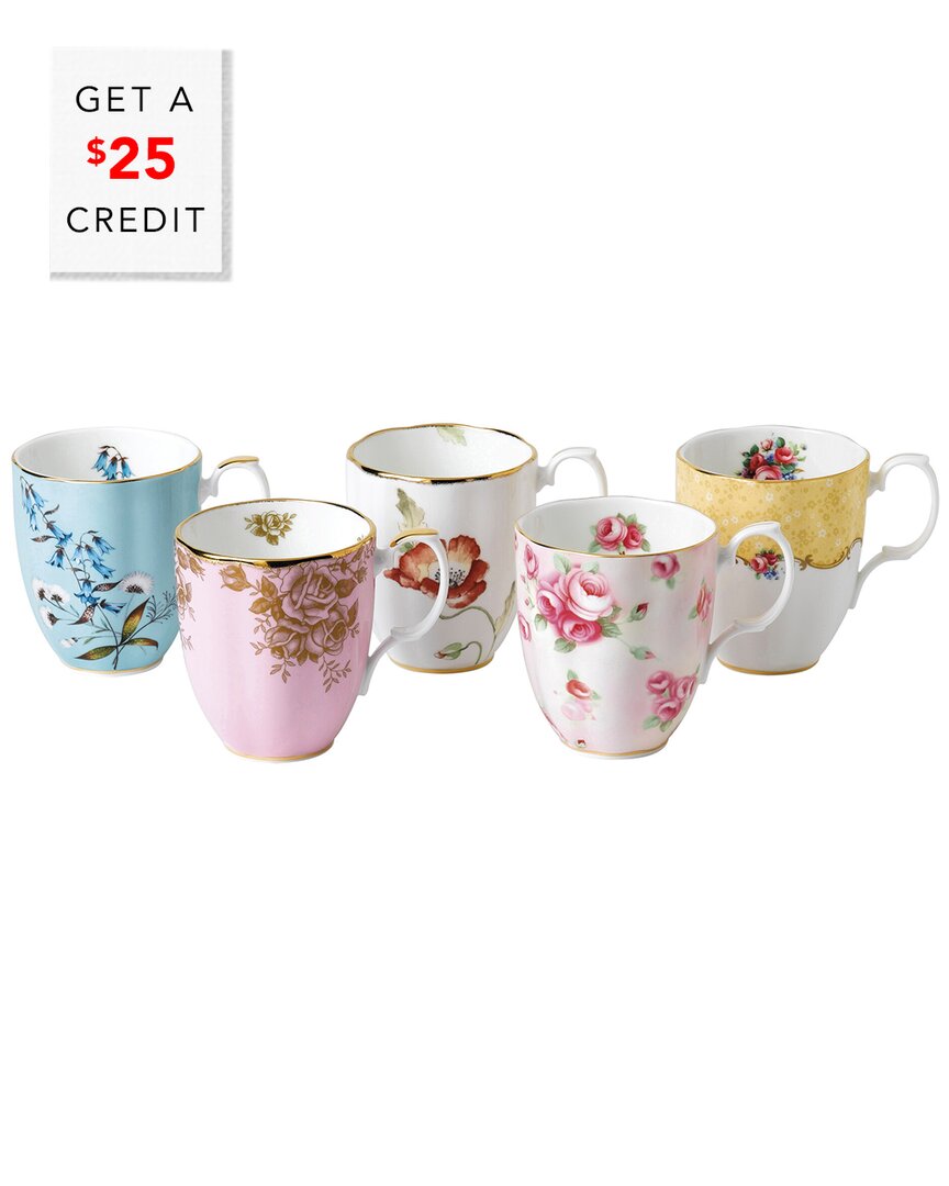 100 Years 5Pc Mug Set With $25 Credit