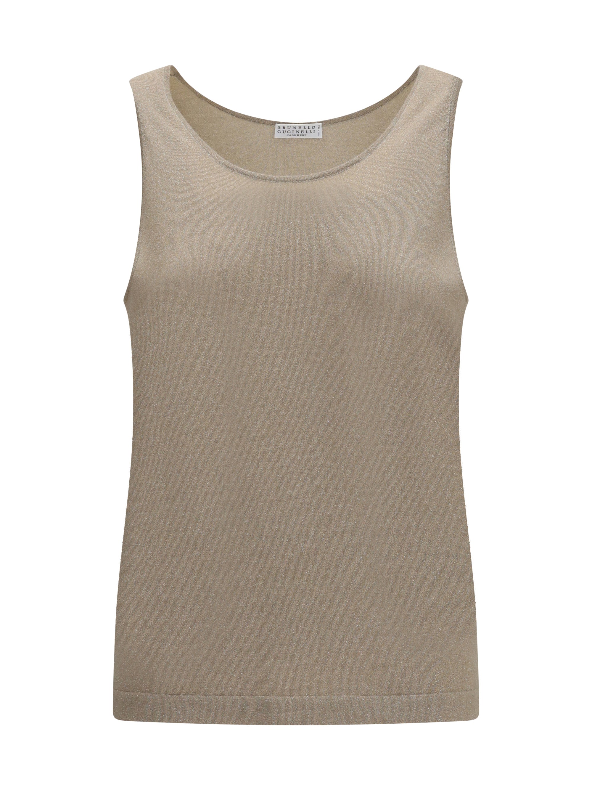 Luminous Knit Tank Top — Brown