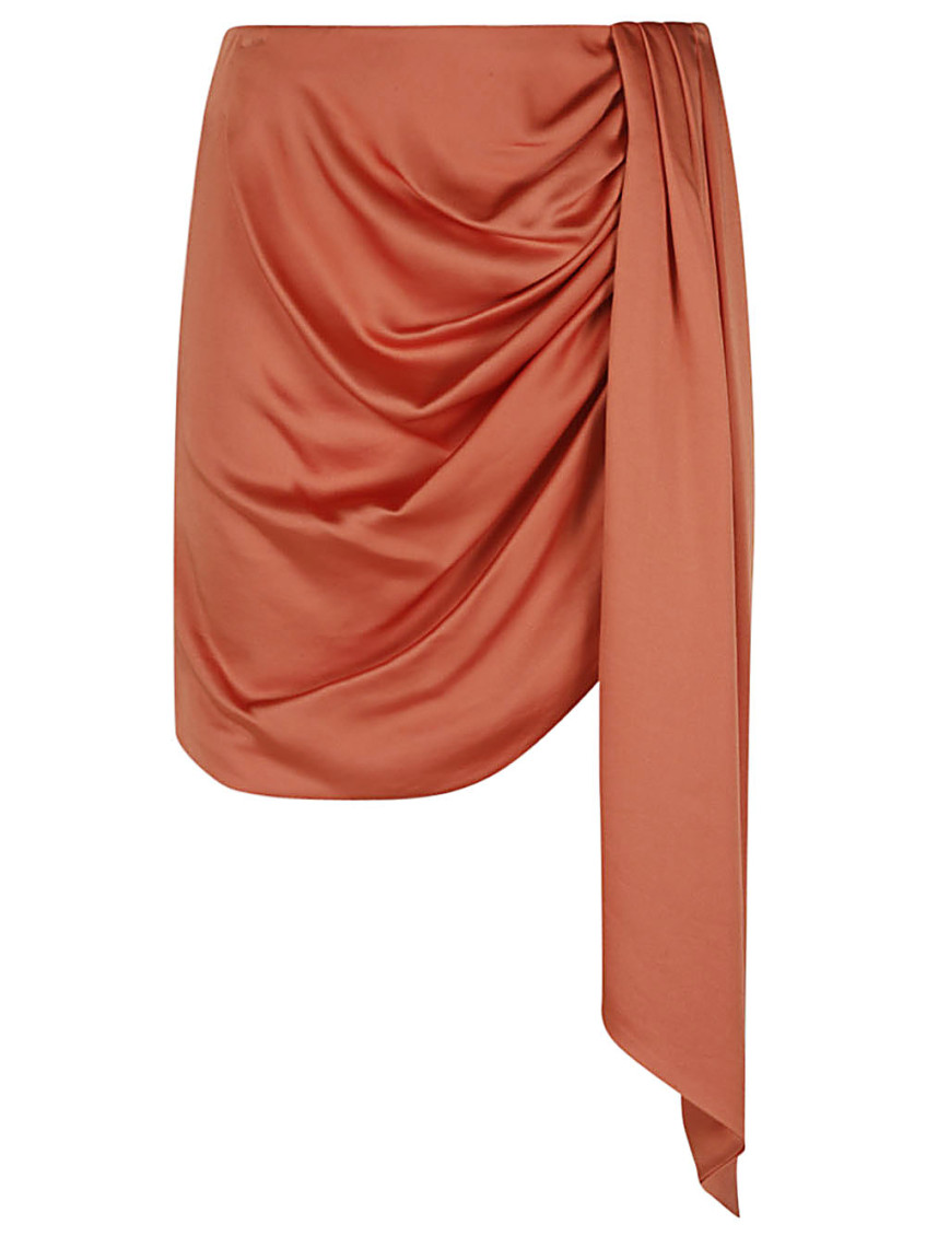 Mae draped skirt - Orange