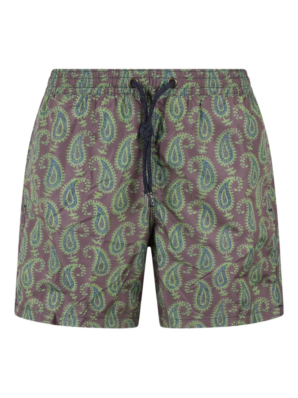 Paisley-print swim shorts - Green
