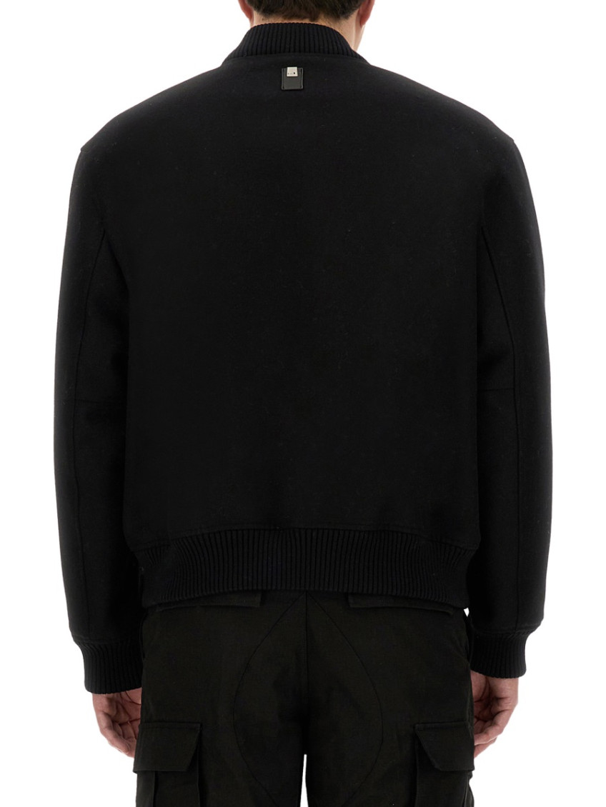 Black Mandarin Collar Jackets