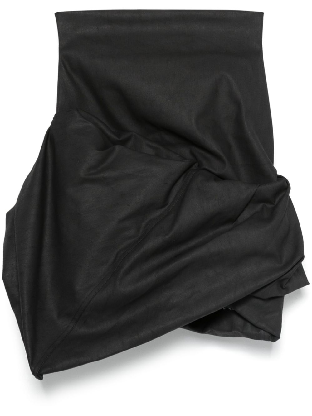 Draped mini skirt - Black