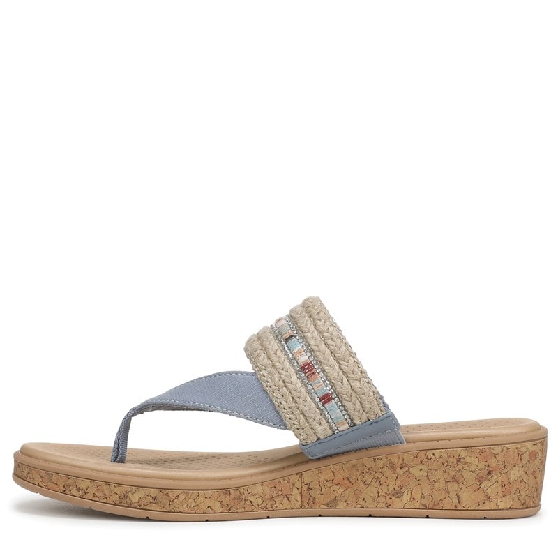 Birdie Wedge Sandals (Blue/Natural)