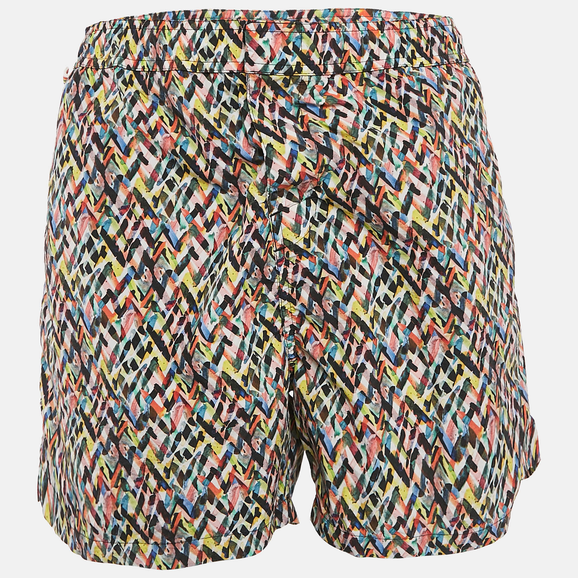Missoni Mare Multicolor Chevron Print Nylon Swim Short
