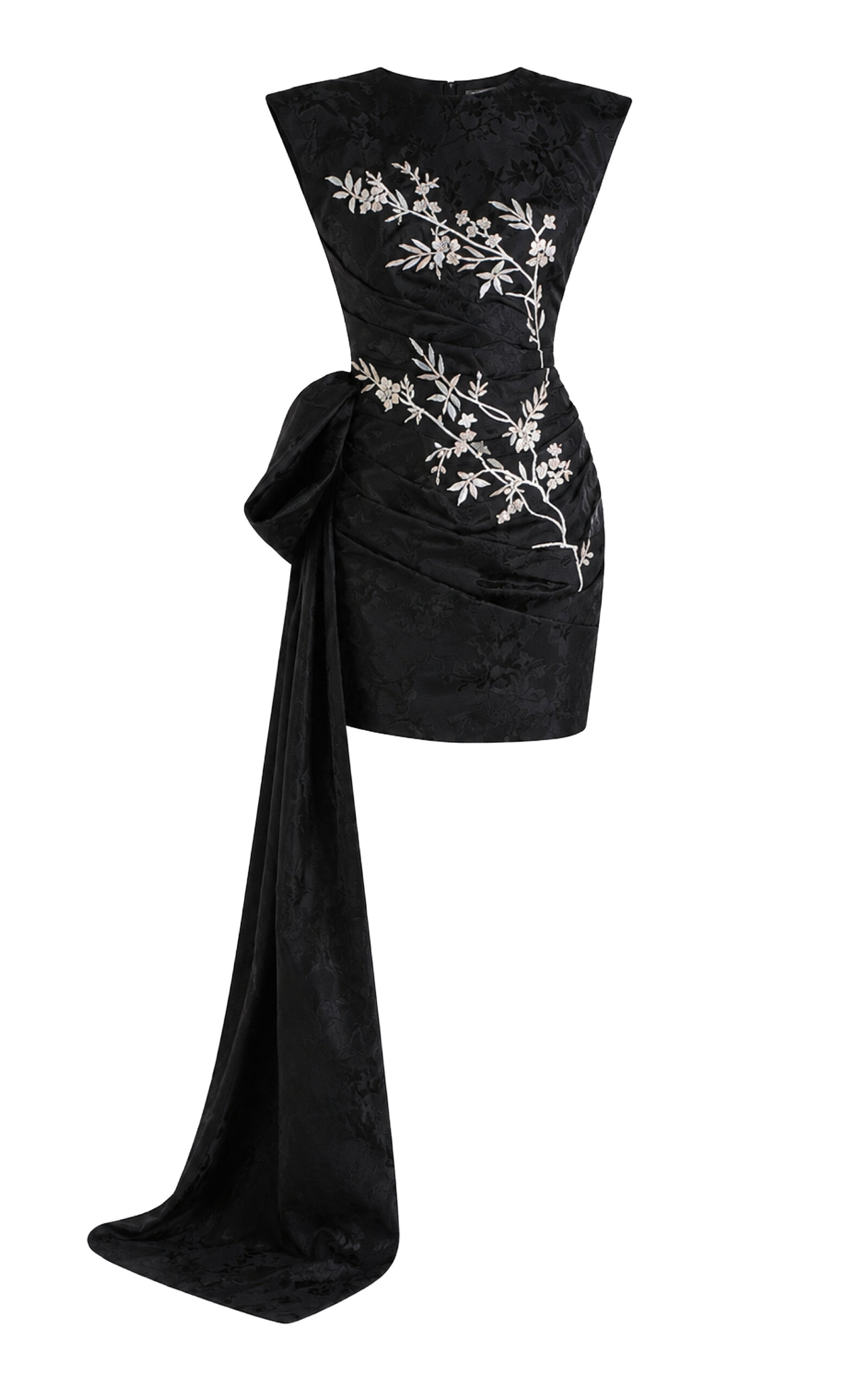 Blackout Silk Brocade Mini Dress - Moda Operandi