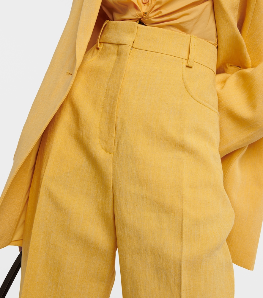 Jacquemus Le Pantalon Sauge linen-blend pants