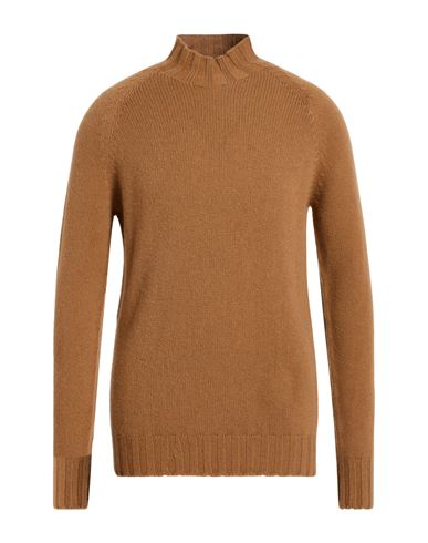Man Turtleneck Camel Size 38 Cashmere