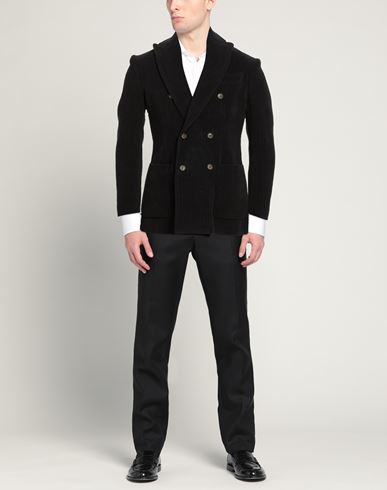 Man Blazer Black Size M Cotton, Viscose, Polyamide