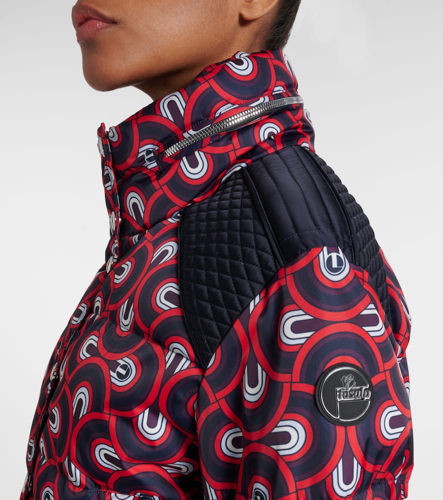 Tatum printed quilted ski jacket