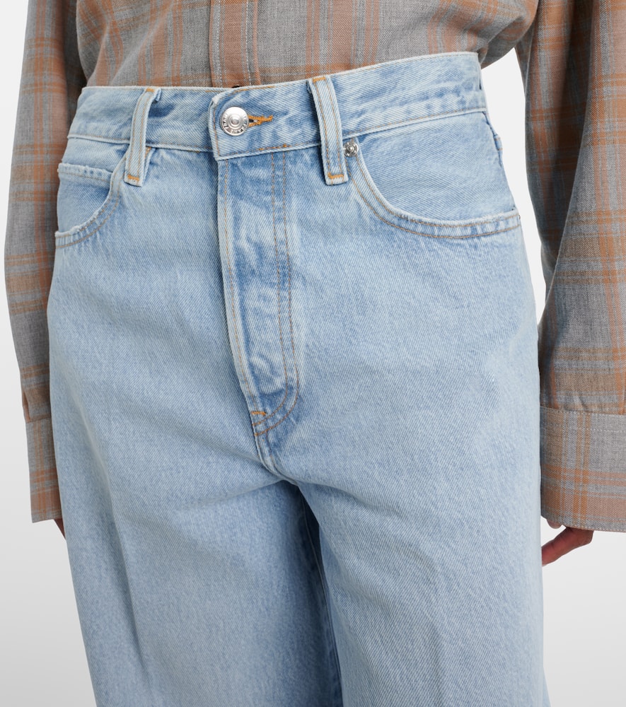 Collegiate wide-leg jeans