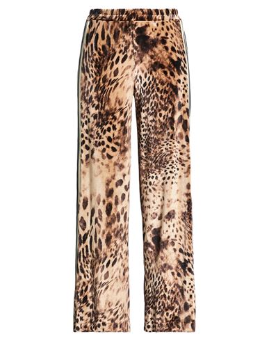 Woman Pants Sand Size M Polyester, Elastane