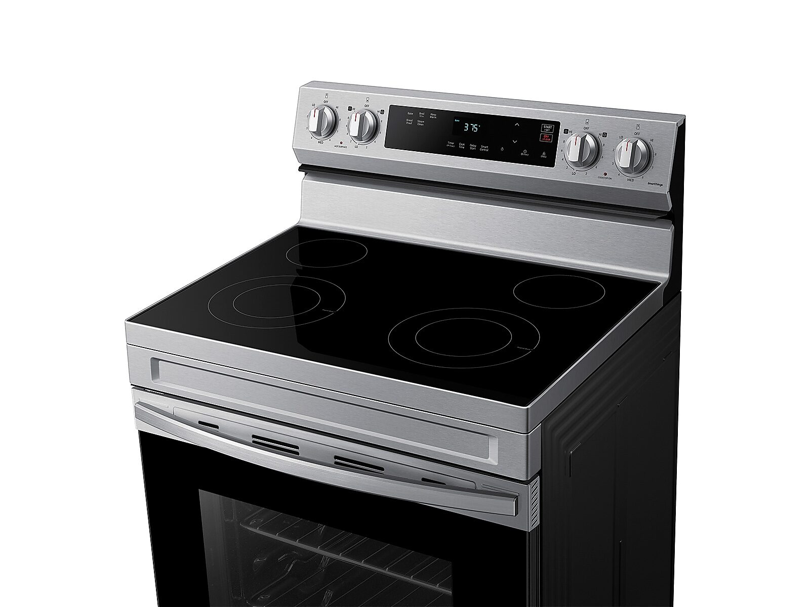 6.3 cu. ft. Smart Freestanding Electric Range with Steam Clean in Stainless Steel(NE63A6111SS/AA)