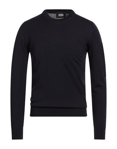 Man Sweater Midnight blue Size 38 Wool