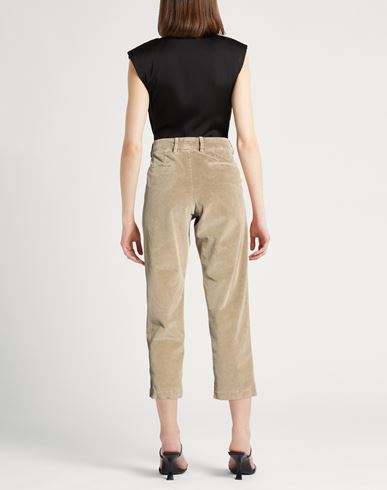 Woman Pants Sand Size 2 Cotton, Lyocell, Elastane
