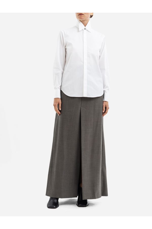 Tuxedo Shirt Shirt — White