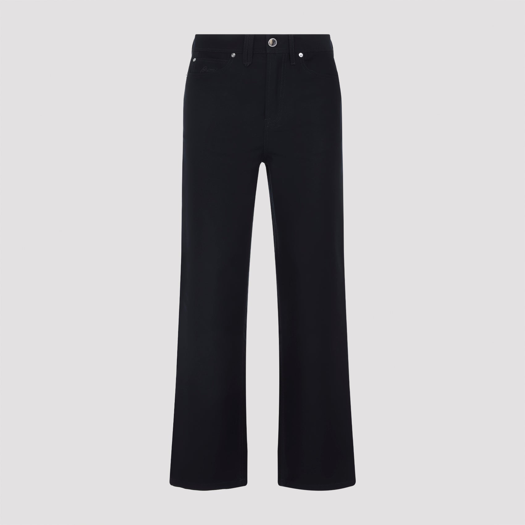 Cotton Straight-leg Trousers