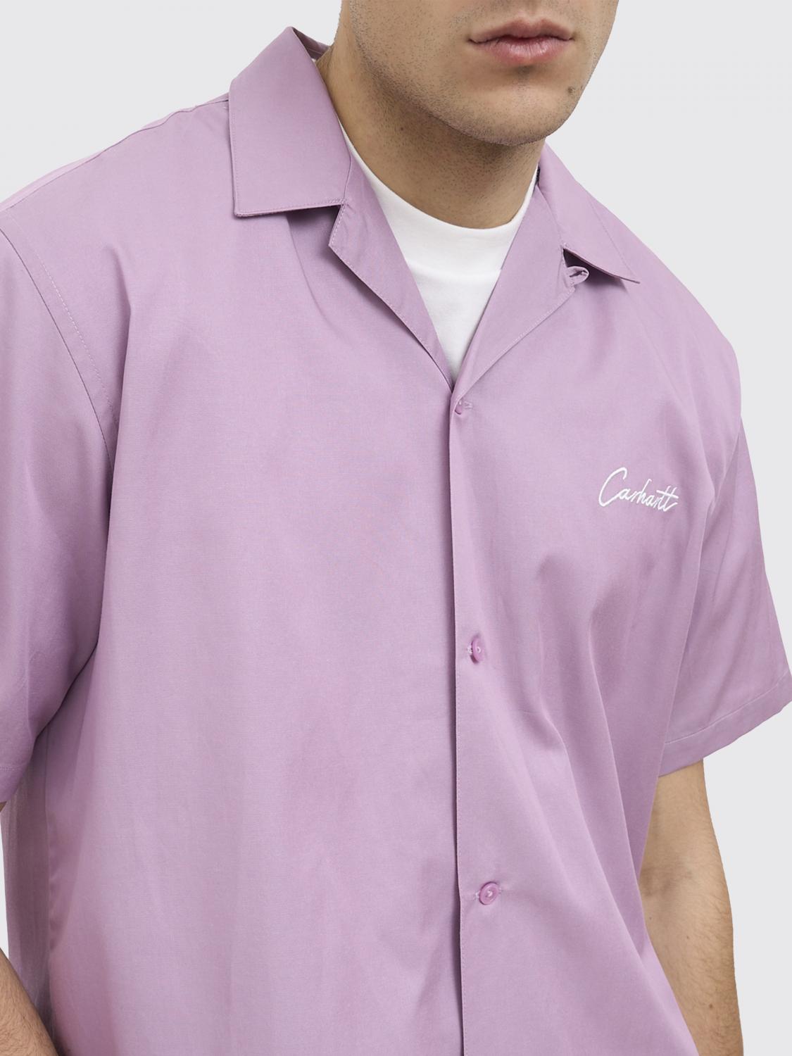 Gabardine logo-embroidered shirt - Black