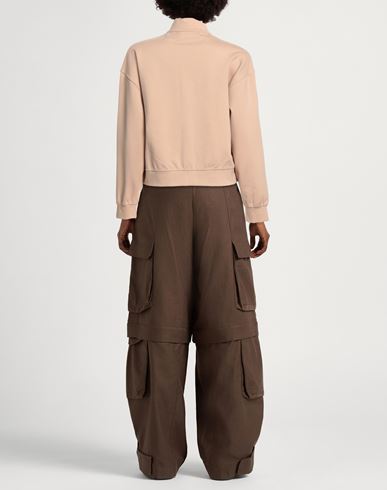 Woman Sweatshirt Sand Size M Viscose, Polyamide, Elastane