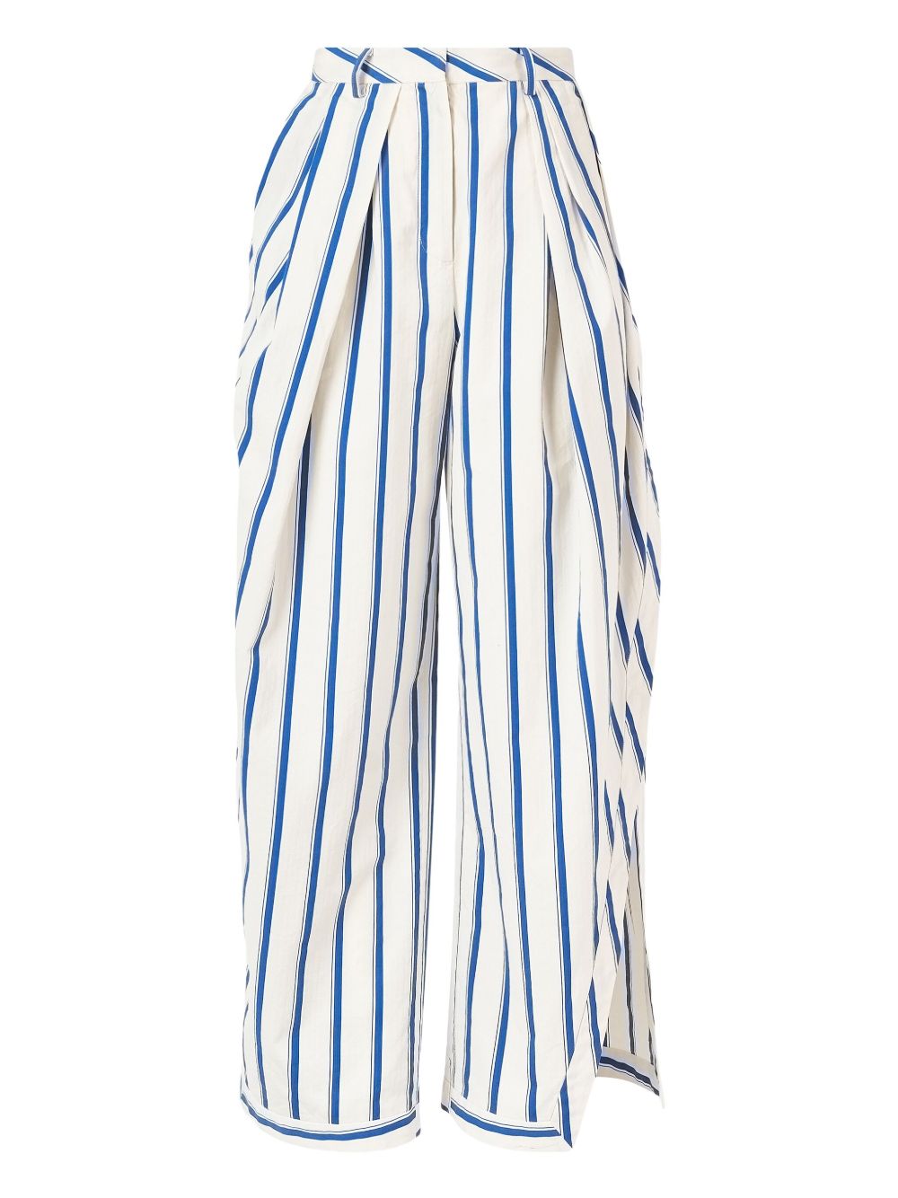 Striped trousers - White