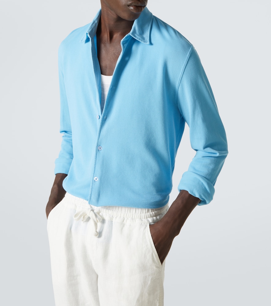 Giles cotton piqué shirt