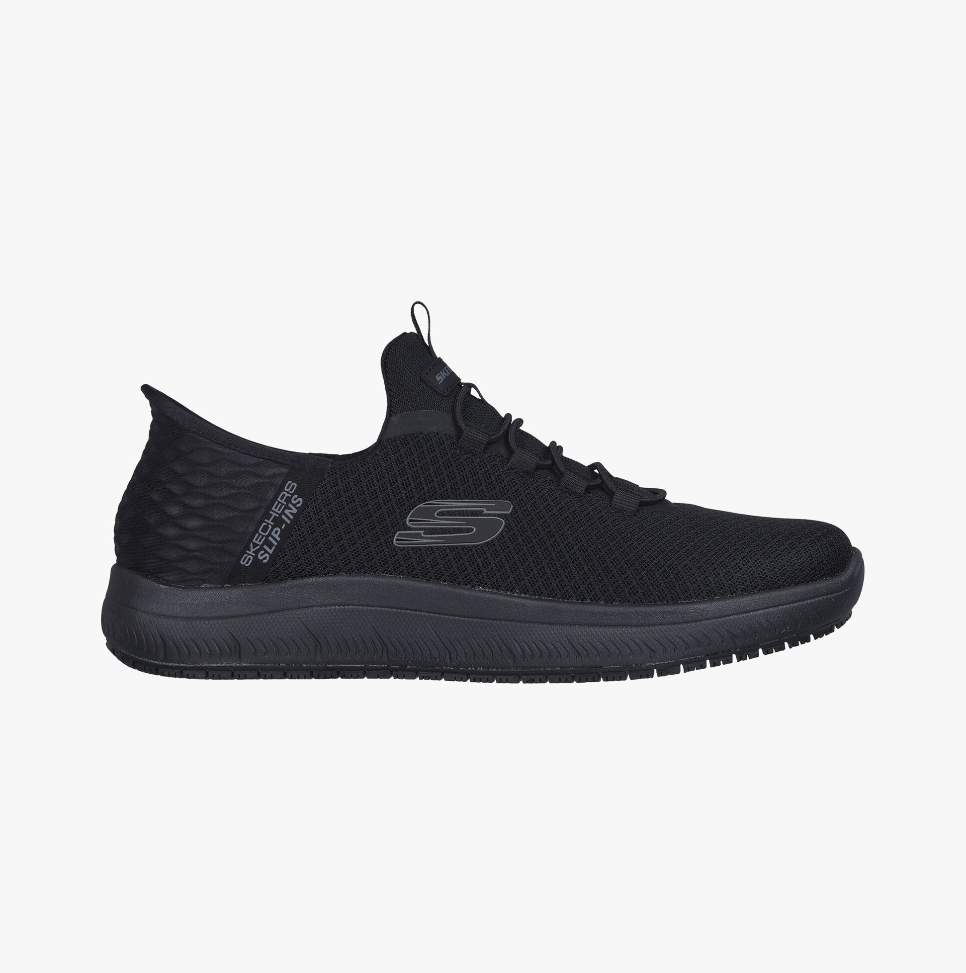 Skechers 200205EC/BBK SUMMITS SR -COLSIN Mens Trainers Black Textile