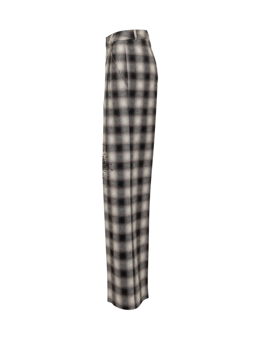 Multicolor Relaxed Flat Front Pants
